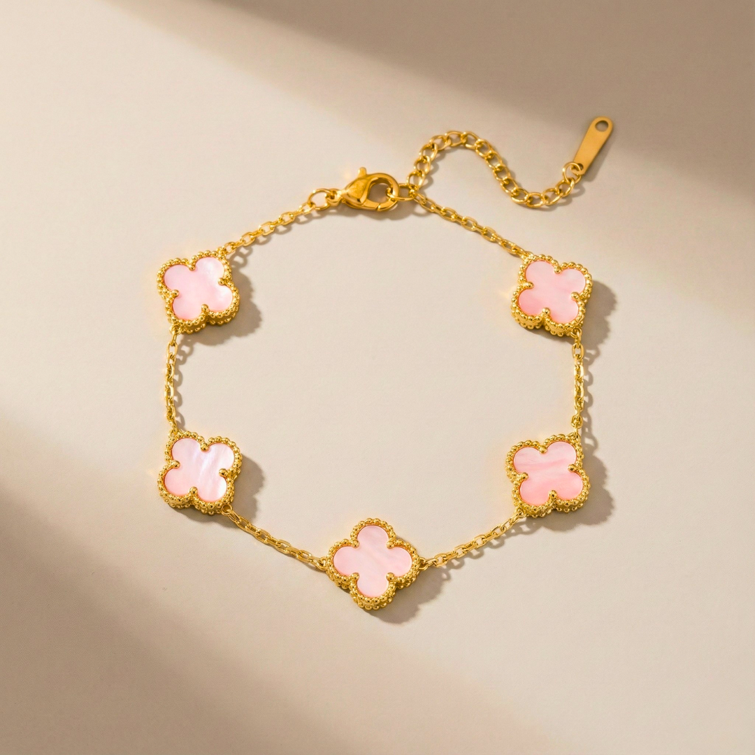 Aurora Shine Clover Charm Bracelet