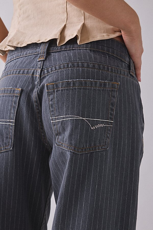 Kayla Printed Pinstripe Jeans