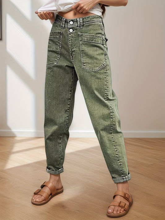 Aurelo High Waist Utility Jeans