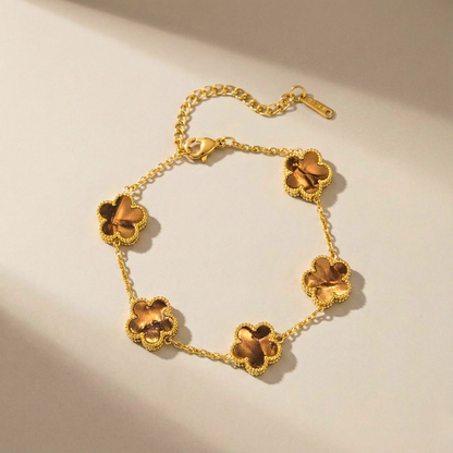 Aurora Shine Clover Charm Bracelet