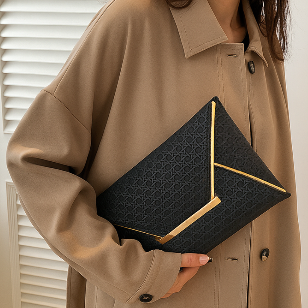 The Golden Envelope Clutch Bag