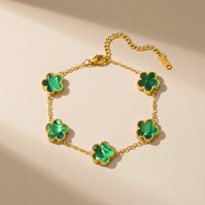 Aurora Shine Clover Charm Bracelet
