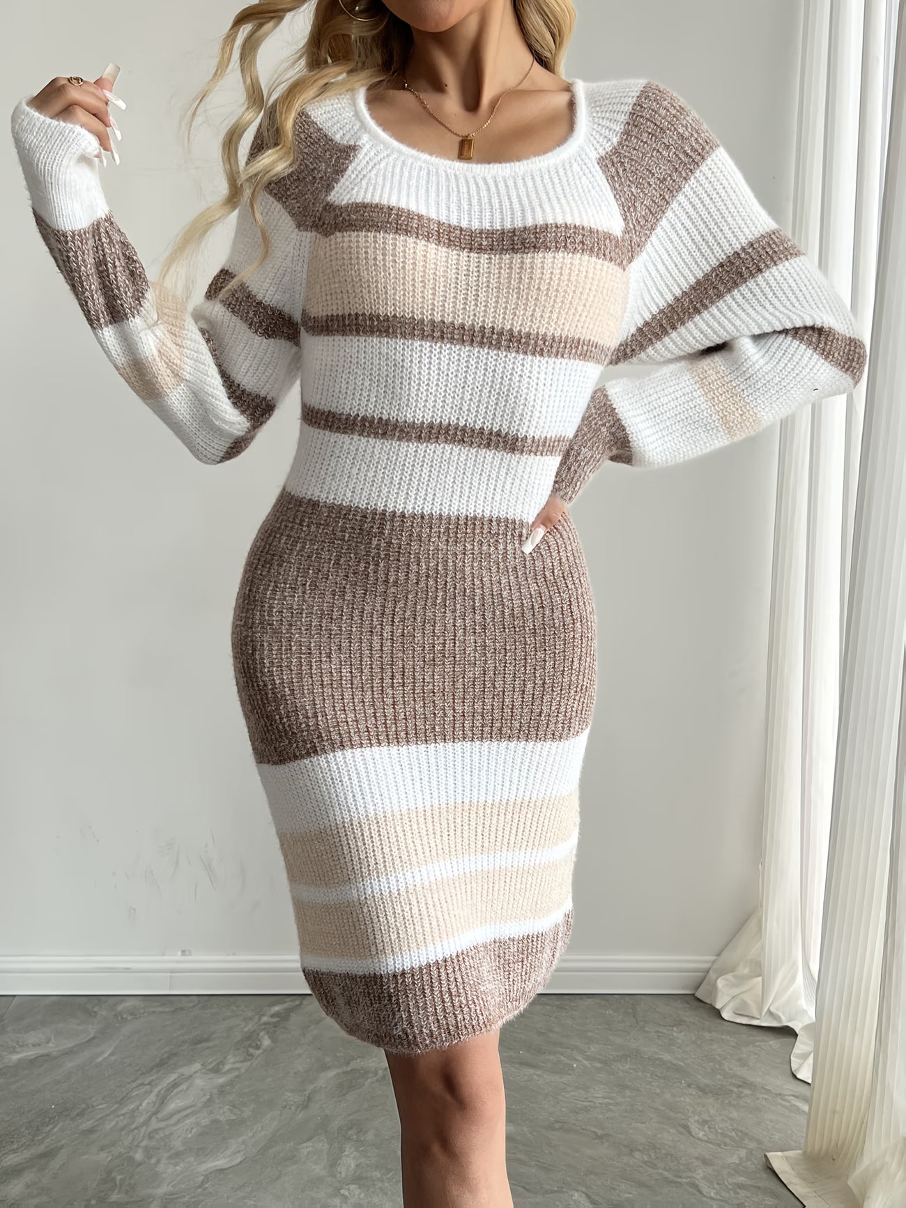 Lunelle Ribbed Knit Dress