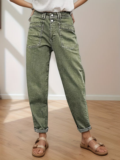 Aurelo High Waist Utility Jeans