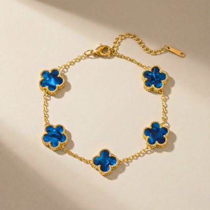 Aurora Shine Clover Charm Bracelet