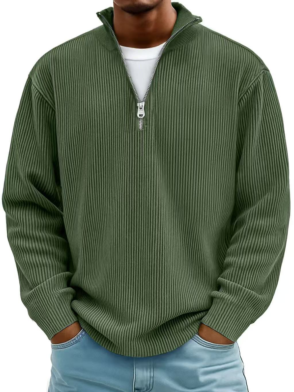 Rowan Ribbed Quarter Zip Sweater