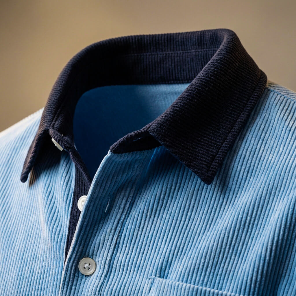 Scott Corduroy Long Sleeve Polo