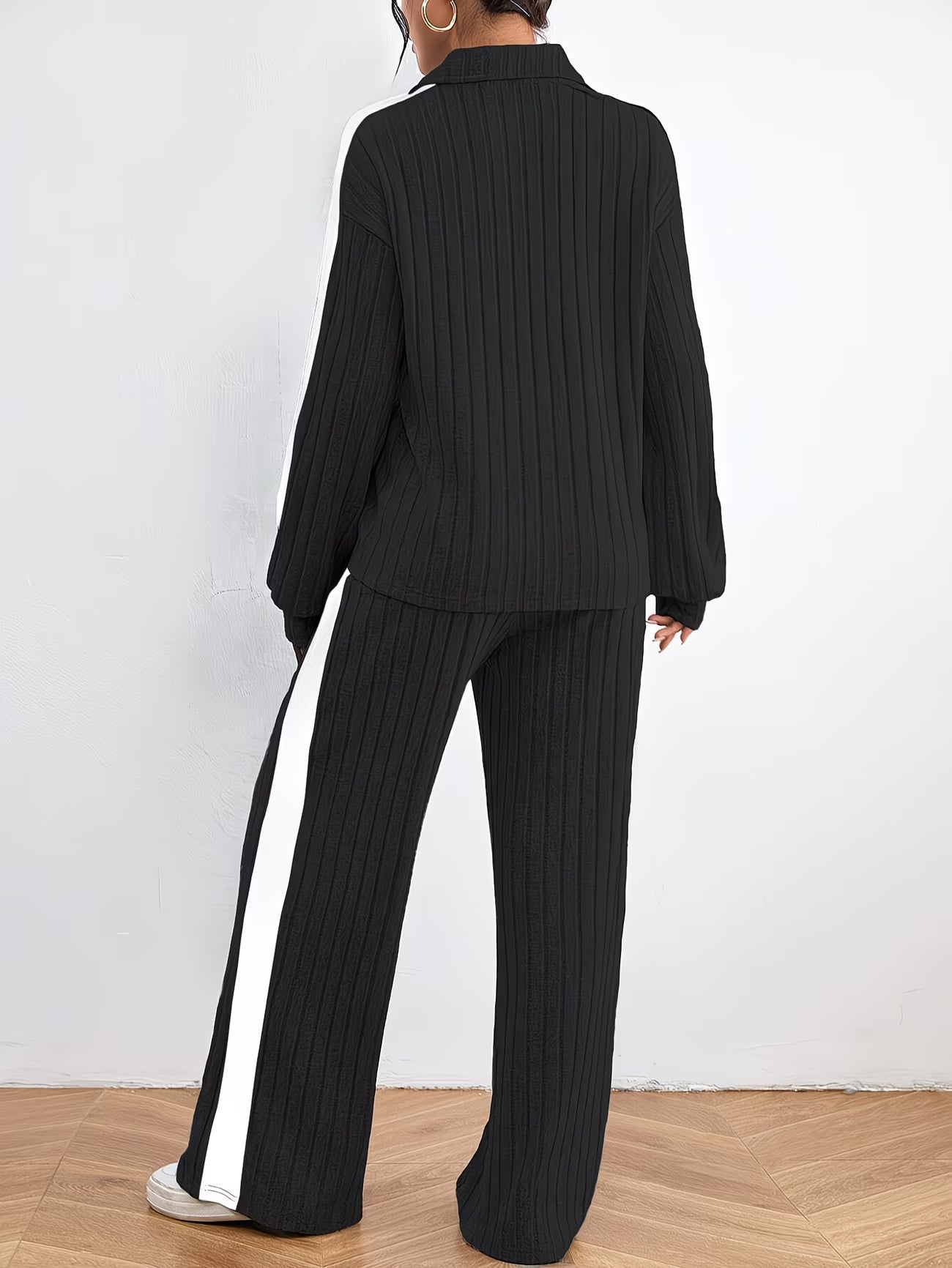 Seravo Ribbed Track Lounge Set