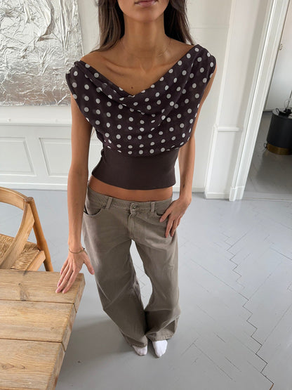 Selene Polka Dotted Top